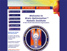 Tablet Screenshot of brainoptimization.com
